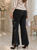 Pantaloni lunghi eleganti casual da donna taglie forti