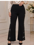 Pantaloni lunghi eleganti casual da donna taglie forti