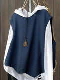 Maglione girocollo lavorato a maglia, top casual tinta unita, taglie oversize