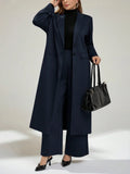 Completo di giacca e pantaloni larghi in stile casual e comodo